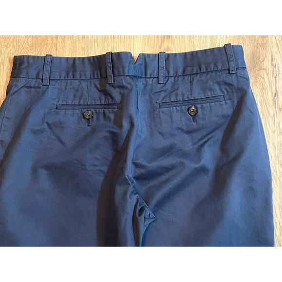 Lacoste Women's Navy Blue Cotton Straight Leg Slim Fit Chino Slacks Pants-Size 6 - Picture 4 of 7